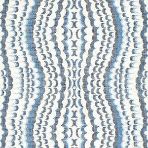 Ebru Blue T2982 by Thibaut Wallpaper