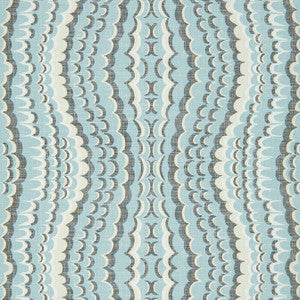 Ebru Aqua T2983 by Thibaut Wallpaper