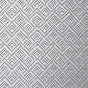 Oslo Chevron Metallic Silver T2991 by Thibaut Wallpaper