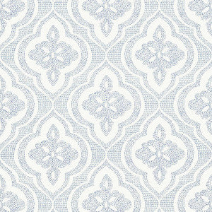 Ophelia Navy T2995 by Thibaut Wallpaper