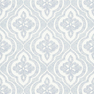 Ophelia Navy T2995 By Thibaut Wallpaper