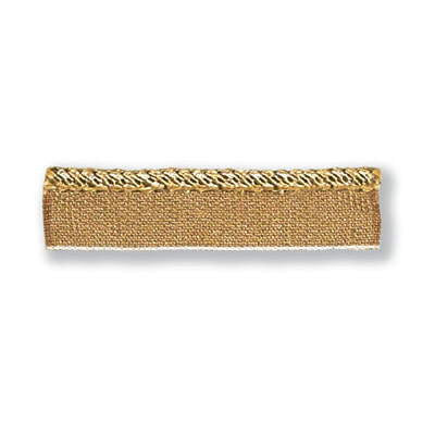 Petite Cord W/Flange Gold by Kravet Couture Trim - VISCOSE - 100% United Kingdom LIGHT Horizontal: 0 and Vertical: 0 0 - Fabric Carolina -