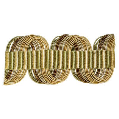 Undulating Border Green Tea by Kravet Couture Trim - COTTON - 56%;RAYON - 44% China LIGHT Horizontal: 0 and Vertical: 0 1.75 - Fabric Carolina -