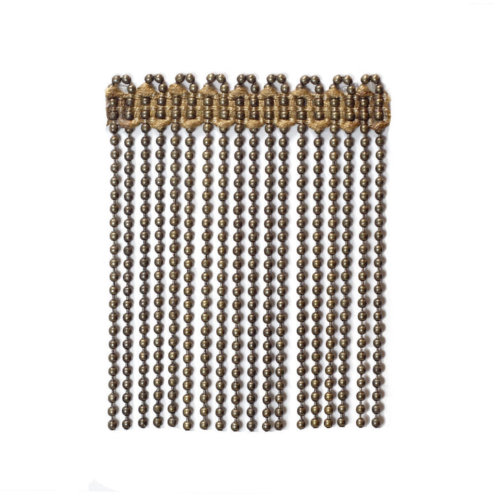Ball/Chain Bull Bronze by Kravet Couture Trim SOPRANO COLLECTION METAL - 99%;VISCOSE - 1% Egypt - Horizontal: - and Vertical: - 3.5 - Fabric Carolina -