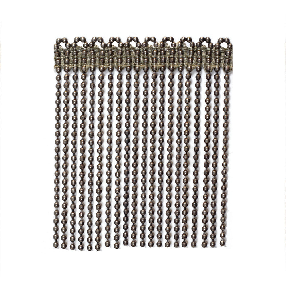 Ball/Chain Bull Armour by Kravet Couture Designer Trim SOPRANO COLLECTION METAL - 99%;VISCOSE - 1% Egypt Horizontal: and Vertical: 3.5 - Swanky Fabrics -