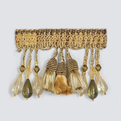 Beaded Tassel by Kravet Design Trim Kravet Design Trim Beaded Tassel Trim RAYON - 70%;ACRYLIC - 30% China </p><p>Repeat: H: 0, V: 0 0 - Fabric Carolina -