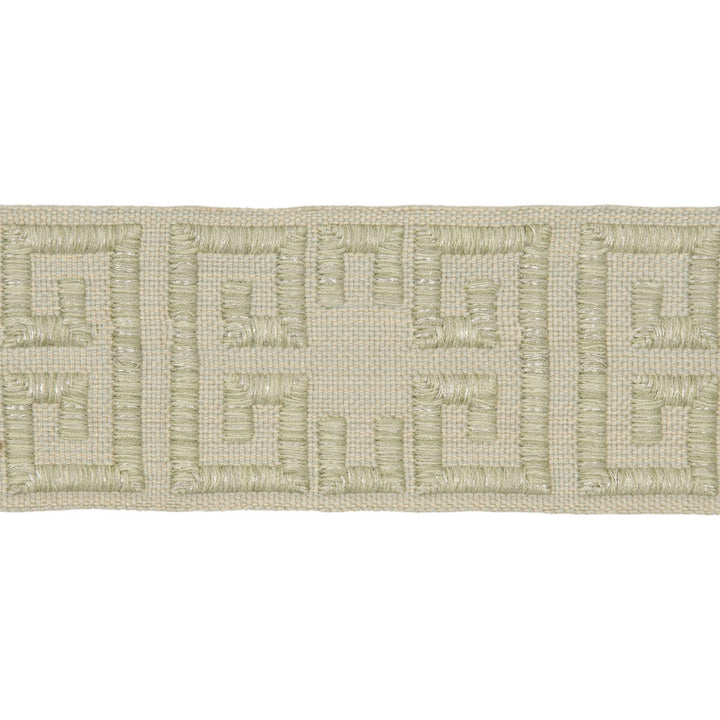 Empress Edging Celadon by Kravet Couture Trim BARBARA BARRY INDOCHINE VISCOSE - 78%;METALLIC - 22% France - Horizontal: - and Vertical: - 2.5 - Fabric Carolina -