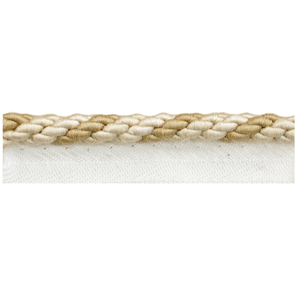 Tonal Cord Champagne by Kravet Couture Trim CALVIN KLEIN COLLECTION COTTON - 58%;SILK - 28%;POLYESTER - 14% China Horizontal: and Vertical: 0.25 - Fabric Carolina -