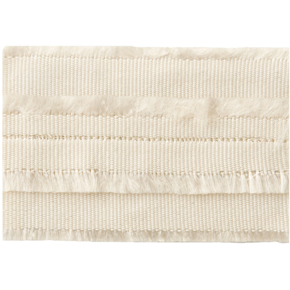 Fringed Border Pearl by Kravet Couture Trim CALVIN KLEIN COLLECTION RAYON - 57%;COTTON - 39%;NYLON - 4% India - Horizontal: - and Vertical: - 1.77 - Fabric Carolina -
