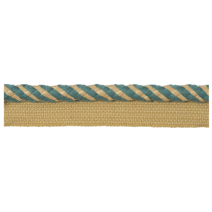Raffia Cord Turquoise by Kravet Design Trim ACRYLIC - 87%;POLYAMIDE - 13% France Horizontal: and Vertical: 0.5 - Fabric Carolina -