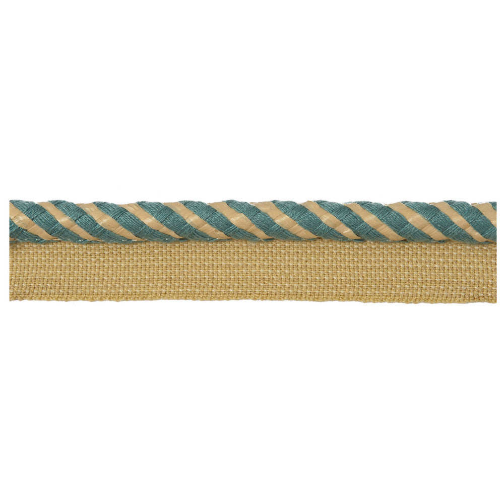 Raffia Cord Turquoise by Kravet Design Trim ACRYLIC - 87%;POLYAMIDE - 13% France Horizontal: and Vertical: 0.5 - Fabric Carolina -
