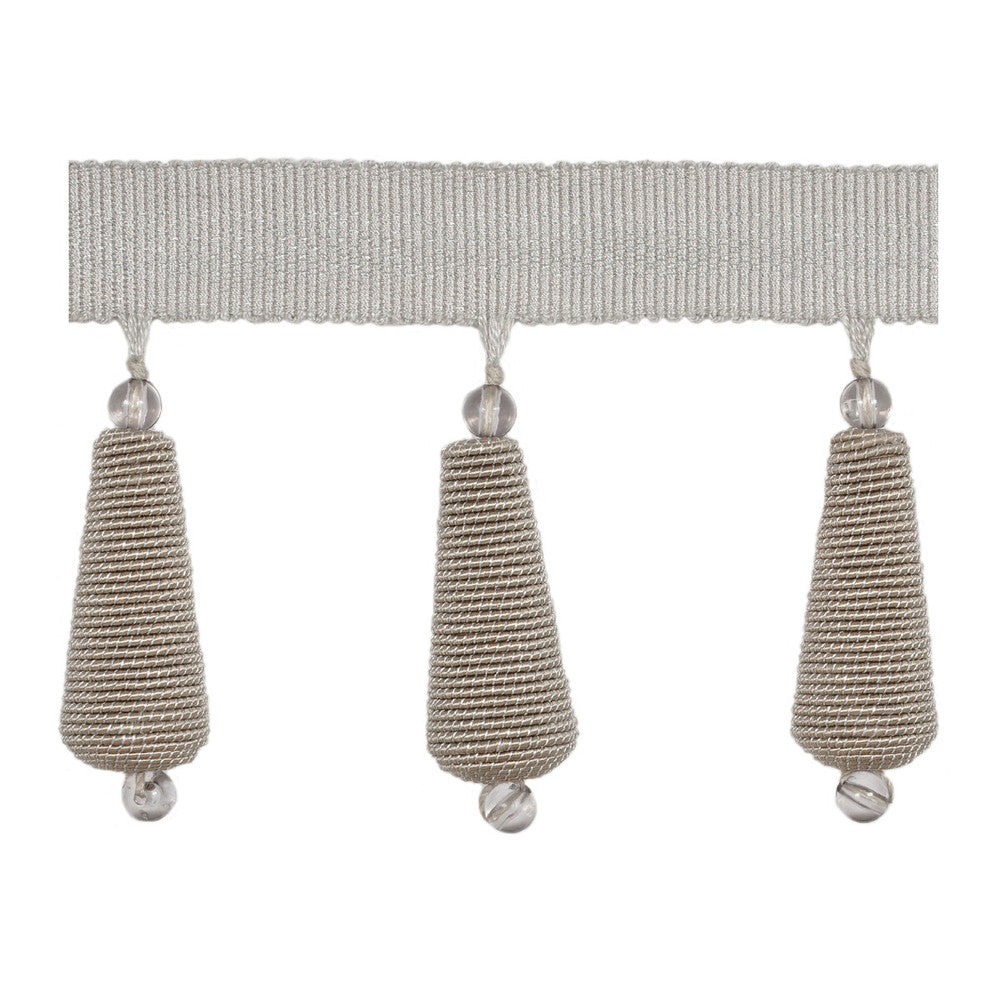 Gilded Teardrop Silver Moon by Kravet Design Trim RAYON - 40%;COTTON - 36%;METALLIC - 11%;VISCOSE - 10%;POLYESTER - 3% China Horizontal: and Vertical: 3 - Fabric Carolina -