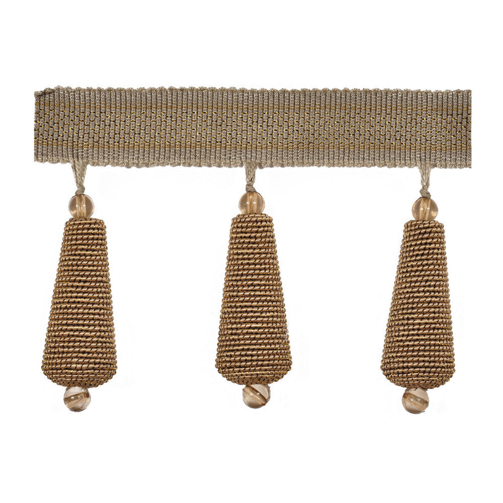 Gilded Teardrop Rose Gold by Kravet Design Trim RAYON - 40%;COTTON - 36%;METALLIC - 11%;VISCOSE - 10%;POLYESTER - 3% China Horizontal: and Vertical: 3 - Fabric Carolina -