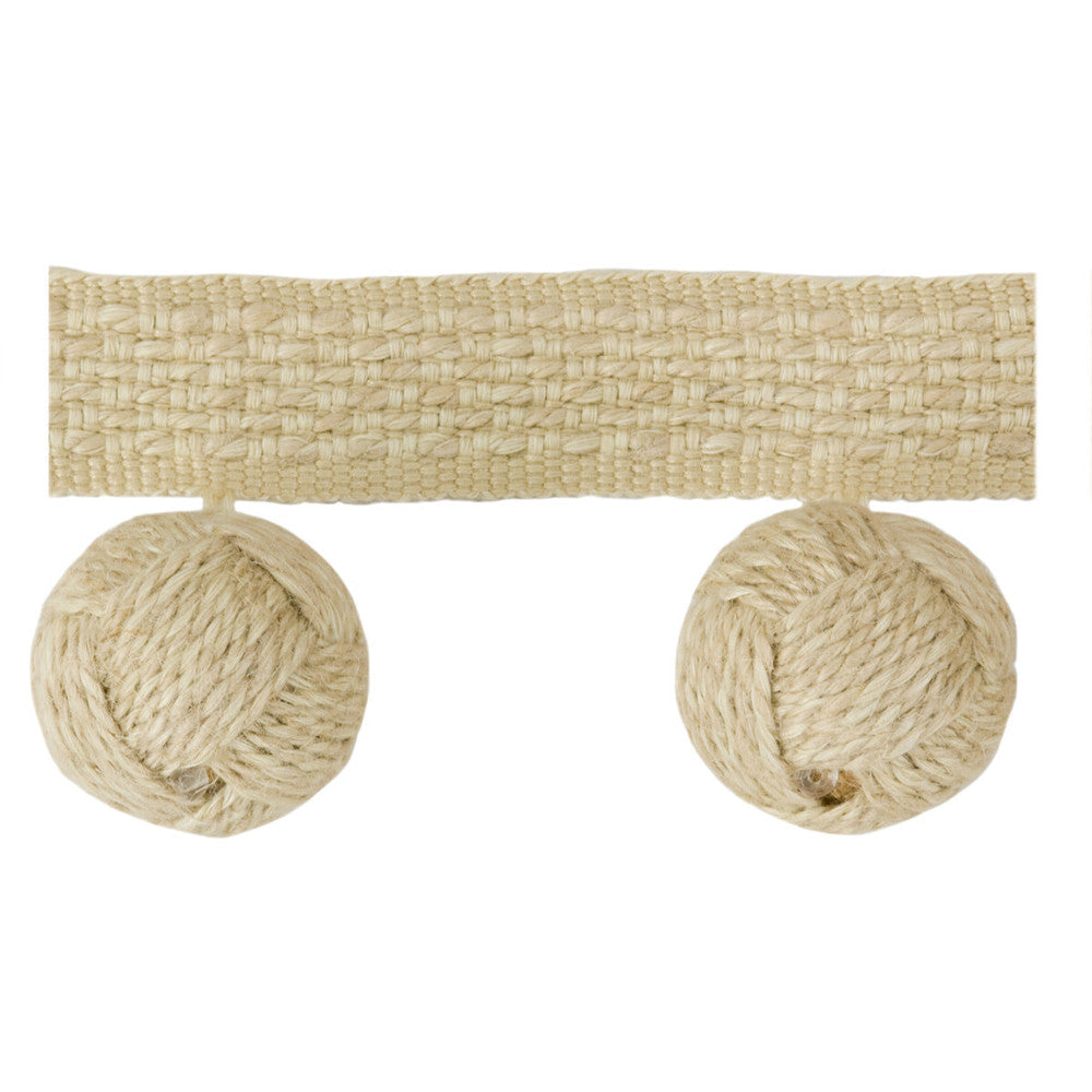 Knot Trim Natural by Mulberry Trim Mulberry Trim Knot Trim NaturalTrim BOHEMIAN TRAVELS WOOD - 46%;LINEN - 30%;JUTE - 20%;VISCOSE - 4% Egypt </p><p>Repeat: H: , V: 2 - Fabric Carolina -