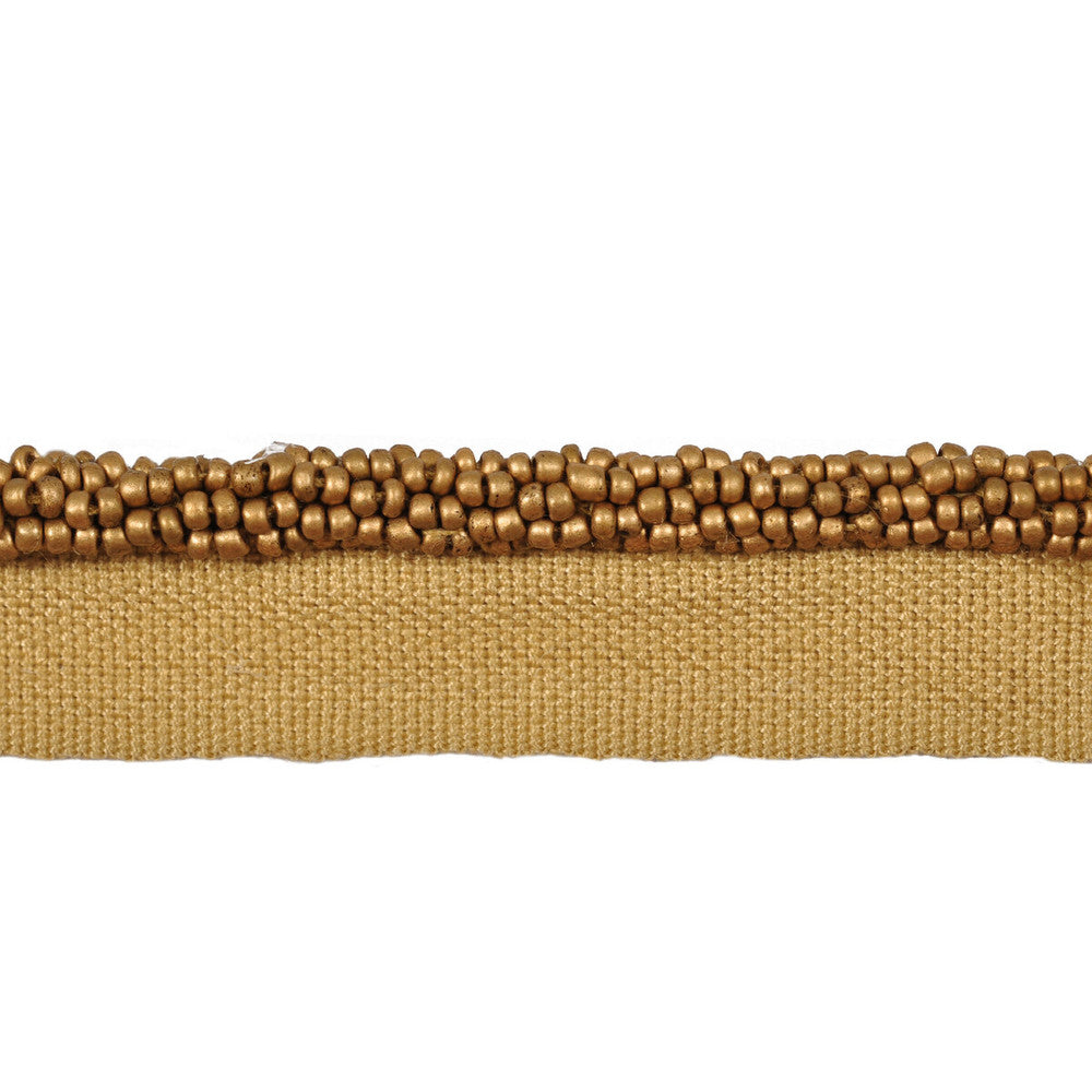 Liquid Metal Fools Gold by Kravet Couture Trim GLASS - 82%;POLYESTER - 18% India Horizontal: and Vertical: 1 - Fabric Carolina -