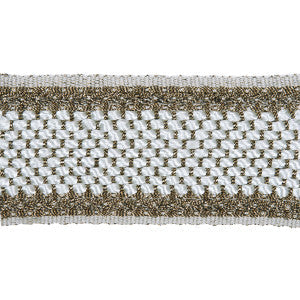 Hammered Braid Titanium by Kravet Couture Trim
