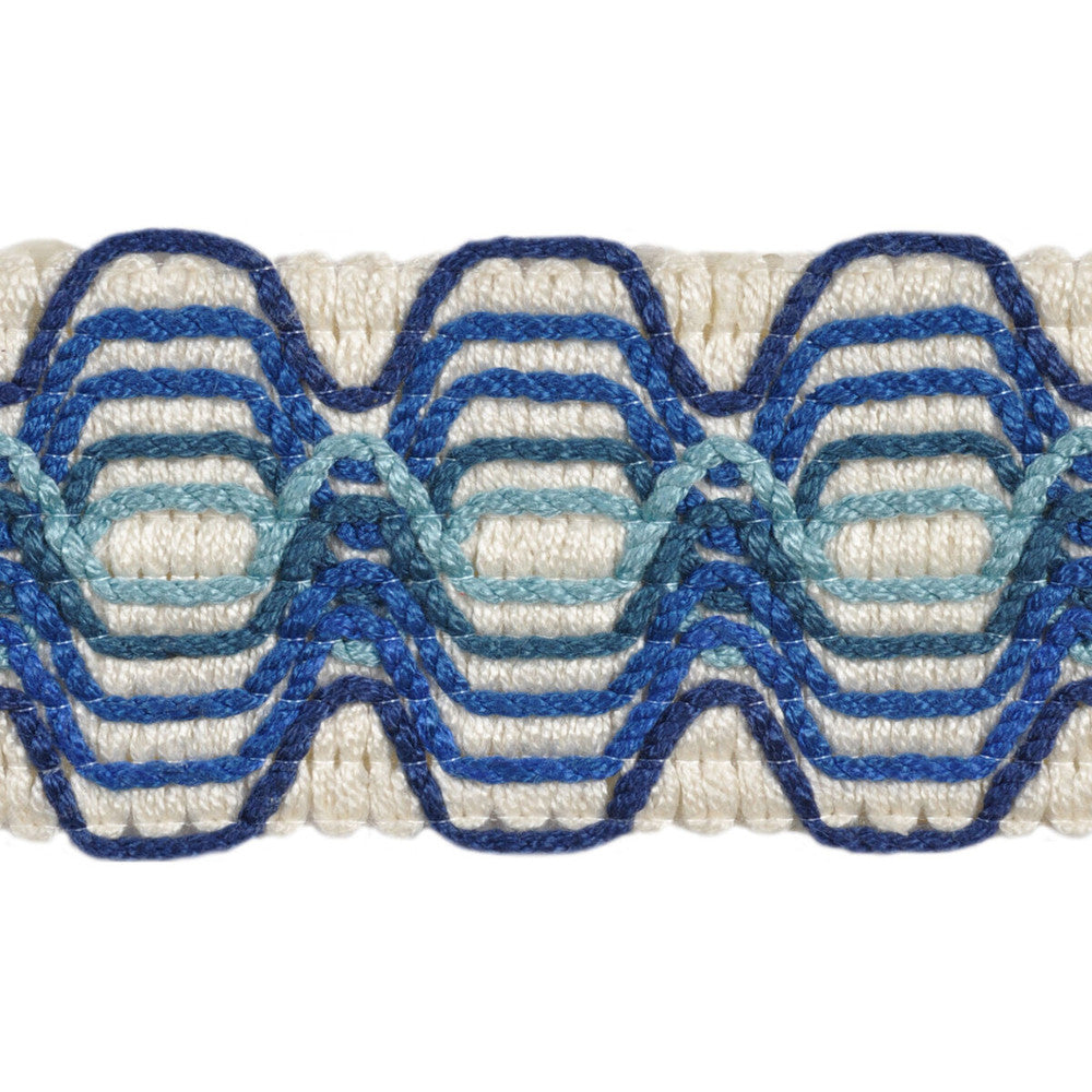Super Star Aquatic by Kravet Design Trim JONATHAN ADLER UTOPIA VISCOSE - 97%;POLYESTER - 3% Germany - Horizontal: - and Vertical: - 1.5 - Fabric Carolina -