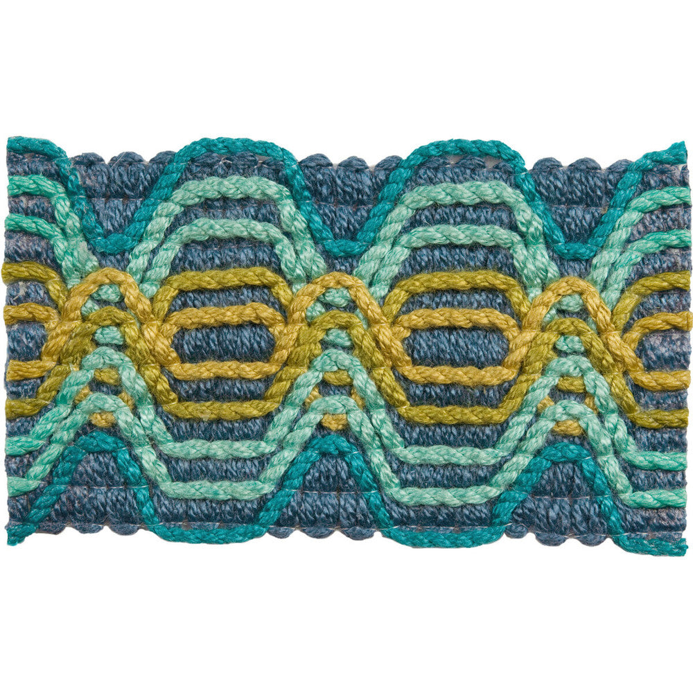 Super Star Capri by Kravet Design Trim JONATHAN ADLER UTOPIA VISCOSE - 97%;POLYESTER - 3% Germany - Horizontal: - and Vertical: - 1.5 - Fabric Carolina -