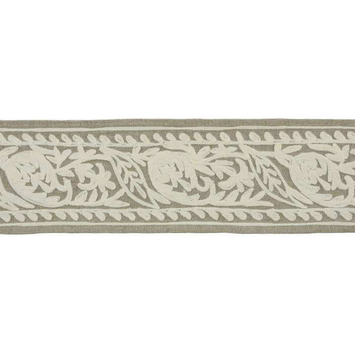 Neeta Stone by Kravet Design Trim ECHO HEIRLOOM INDIA TRIM COLLECTION LINEN - 55%;VISCOSE - 45% India Horizontal: and Vertical: 3 - Fabric Carolina -