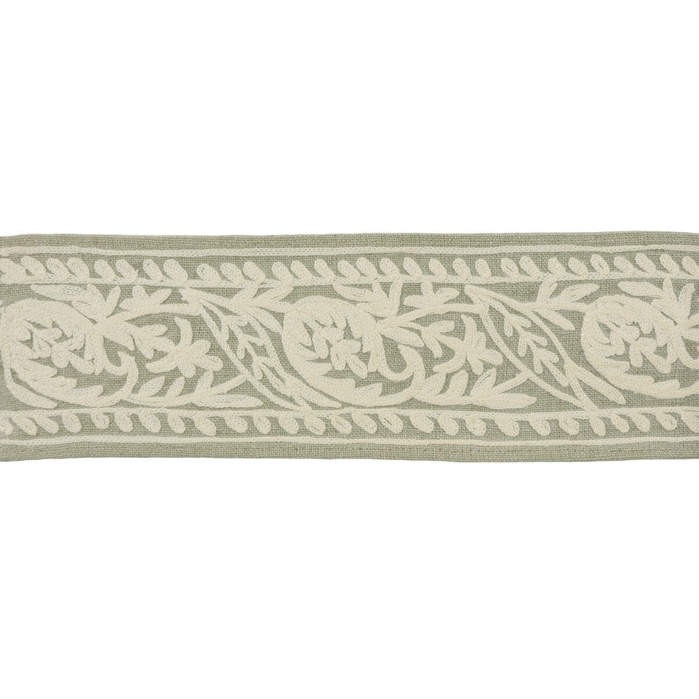 Neeta Ash by Kravet Design Trim ECHO HEIRLOOM INDIA TRIM COLLECTION LINEN - 55%;VISCOSE - 45% India Horizontal: and Vertical: 3 - Fabric Carolina -