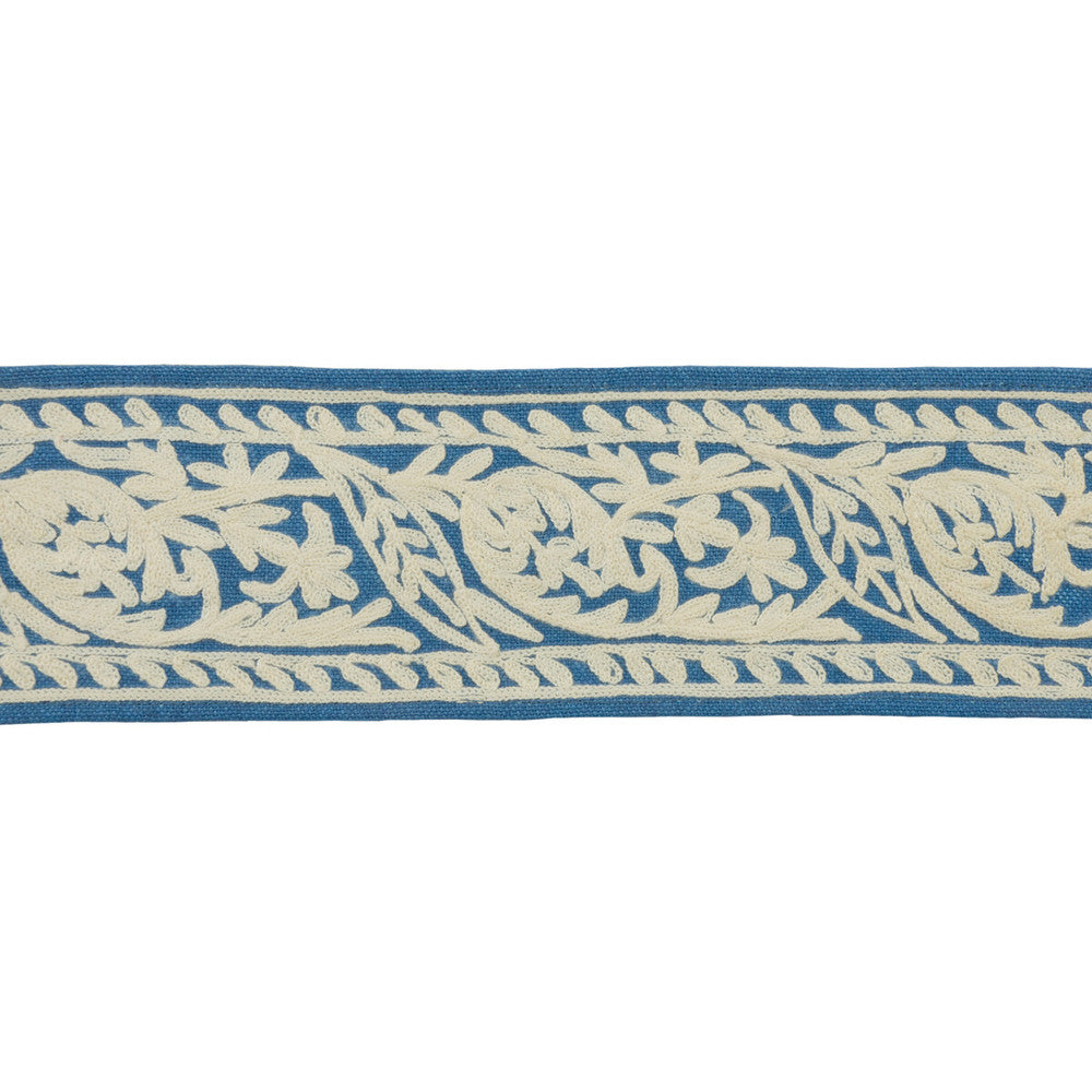 Neeta Indigo by Kravet Design Trim ECHO HEIRLOOM INDIA TRIM COLLECTION LINEN - 55%;VISCOSE - 45% India - Horizontal: - and Vertical: - 3 - Fabric Carolina -