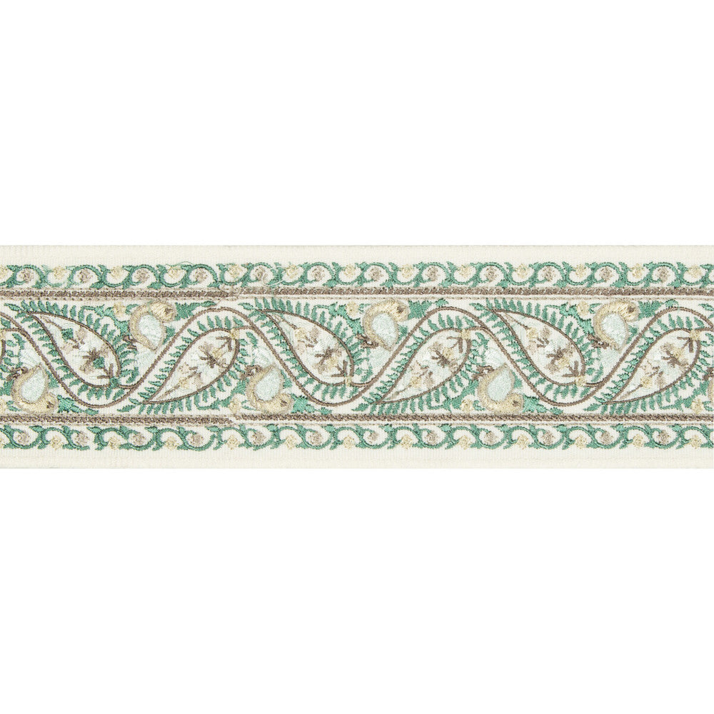 India Spa by Kravet Couture Trim BRAIDS BANDS & BORDERS RAYON - 51%;POLYESTER - 49% India Horizontal: 2.36 and Vertical: 2.95 2.36 - Fabric Carolina -