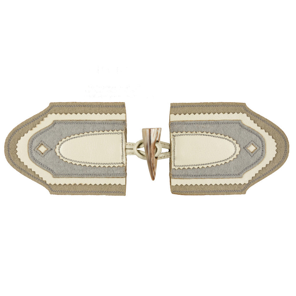 Tyrolean Toggle Frost by Kravet Couture Trim BARBARA BARRY CHALET TRIMS POLYURETHANE - 40%;WOOL - 40%;BUFFALO HORN - 20% India - Horizontal: - and Vertical: - 3.75 - Fabric Carolina -