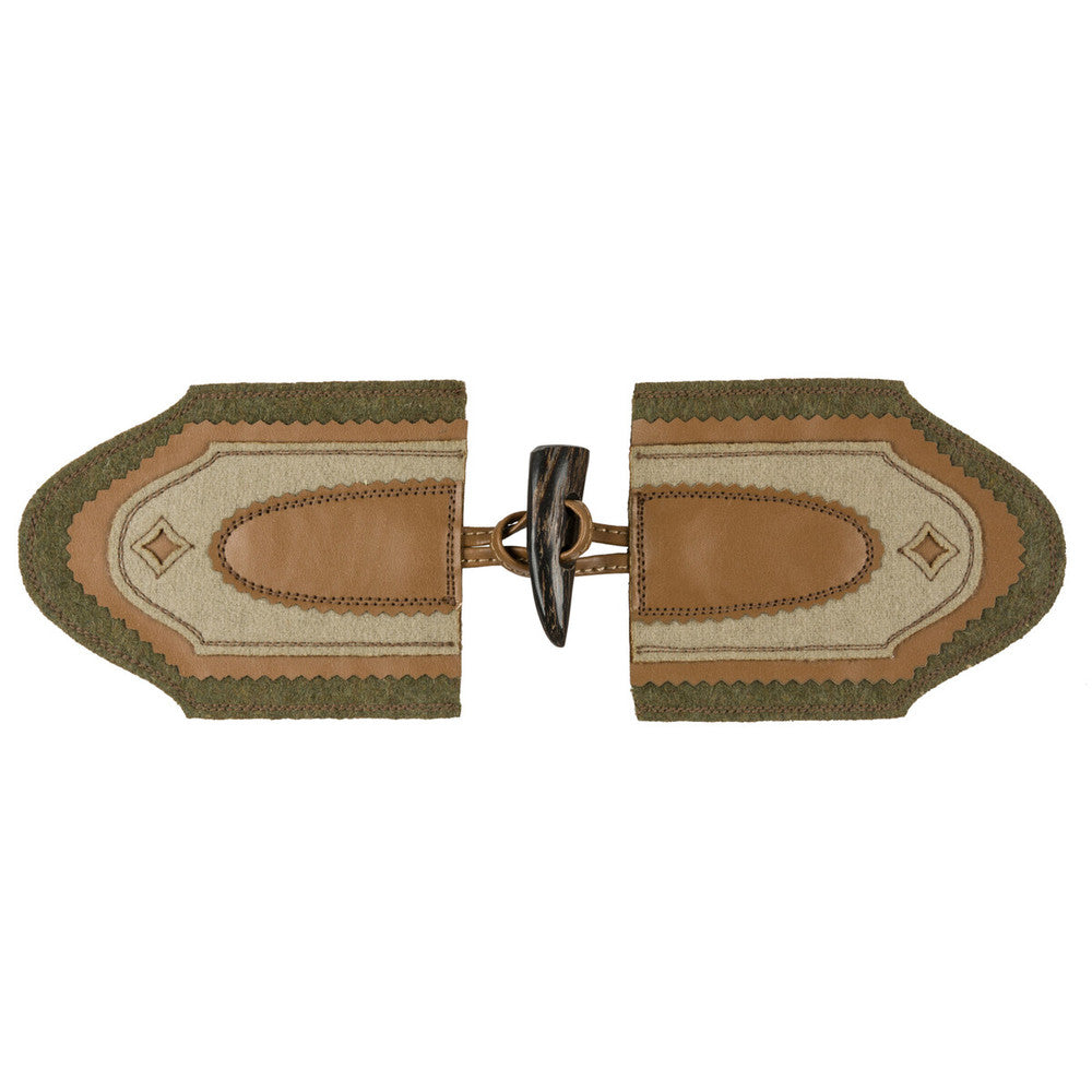 Tyrolean Toggle Loden by Kravet Couture Trim BARBARA BARRY CHALET TRIMS POLYURETHANE - 40%;WOOL - 40%;BUFFALO HORN - 20% India - Horizontal: - and Vertical: - 3.75 - Fabric Carolina -