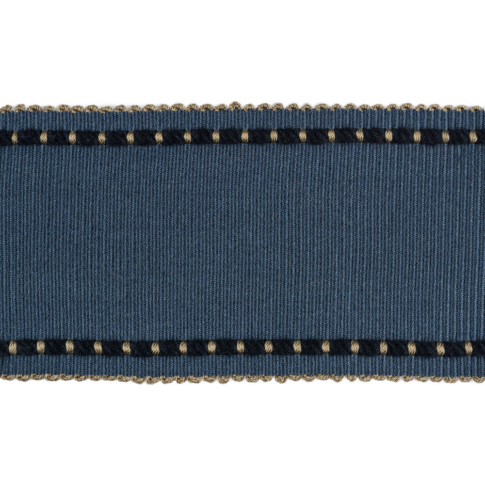 Cable Edge Band Indigo by Kravet Design Trim CONSTANTINOPLE FIBRANNE - 53%;RAYON - 47% China - Horizontal: - and Vertical: - 2.5 - Fabric Carolina -