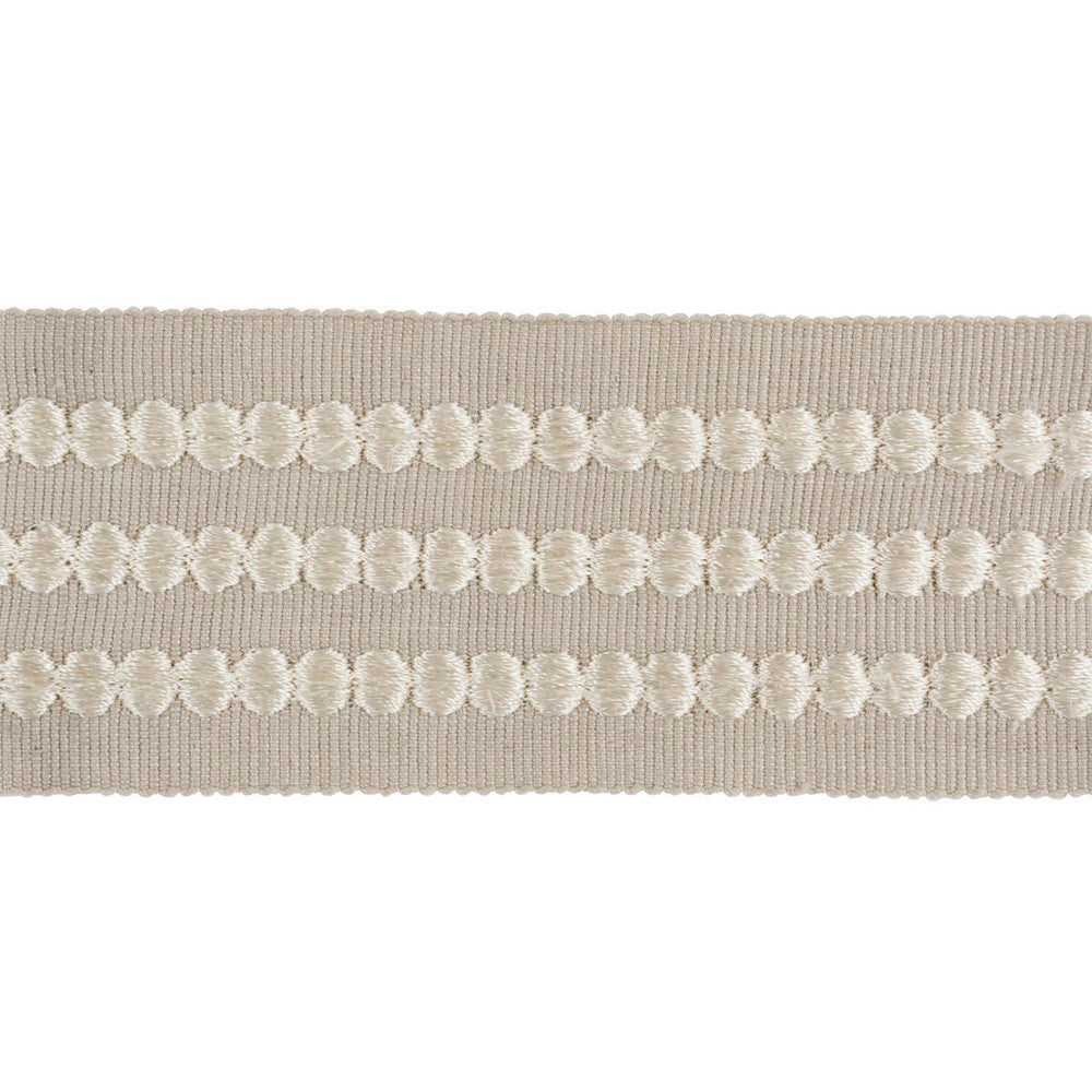 Triple Dot Flaxseed by Kravet Design Trim KATE SPADE COLLECTION COTTON - 85%;RAYON - 15% India Horizontal: and Vertical: 1.5 - Fabric Carolina -