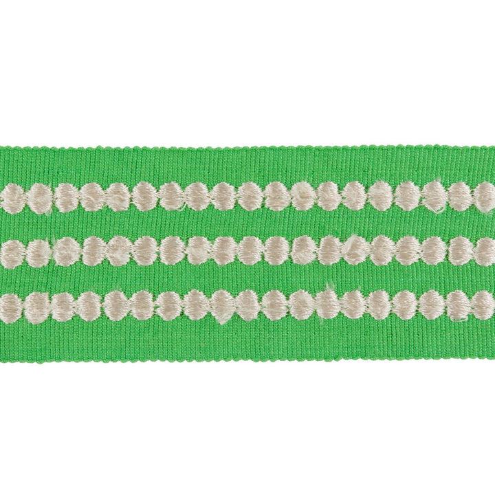 Triple Dot Picnic Green by Kravet Design Trim KATE SPADE COLLECTION COTTON - 85%;RAYON - 15% India Horizontal: and Vertical: 1.5 - Fabric Carolina -