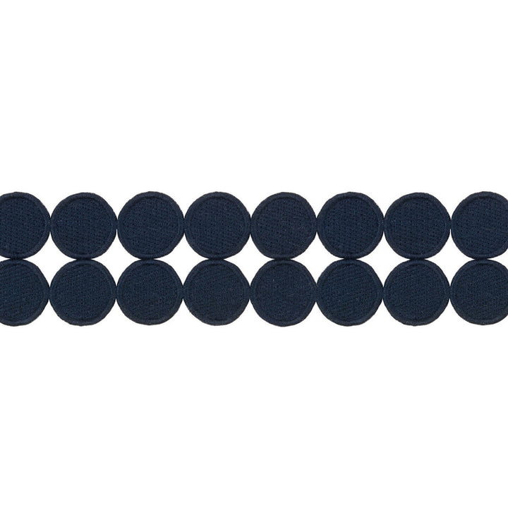 Double Dot Navy by Kravet Design Trim KATE SPADE COLLECTION POLYESTER - 100% China Horizontal: and Vertical: 1.8125 - Fabric Carolina -
