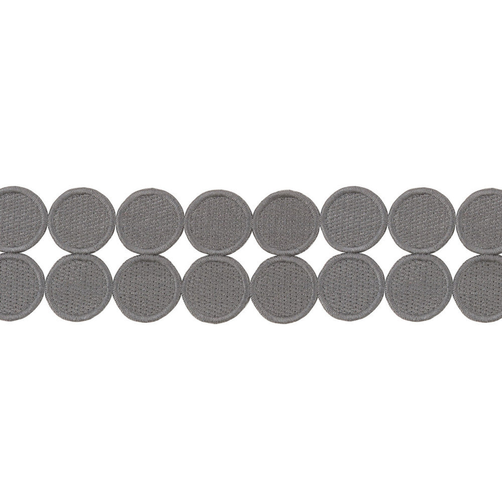 Double Dot Charcoal by Kravet Design Designer Trim KATE SPADE COLLECTION POLYESTER - 100% China Horizontal: and Vertical: 1.8125 - Swanky Fabrics -