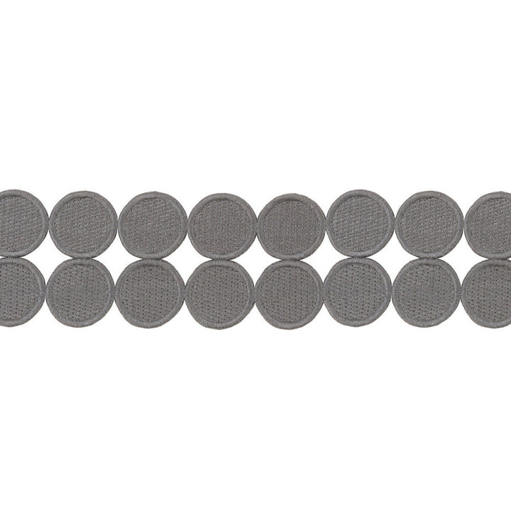 Double Dot Charcoal by Kravet Design Designer Trim KATE SPADE COLLECTION POLYESTER - 100% China Horizontal: and Vertical: 1.8125 - Swanky Fabrics -