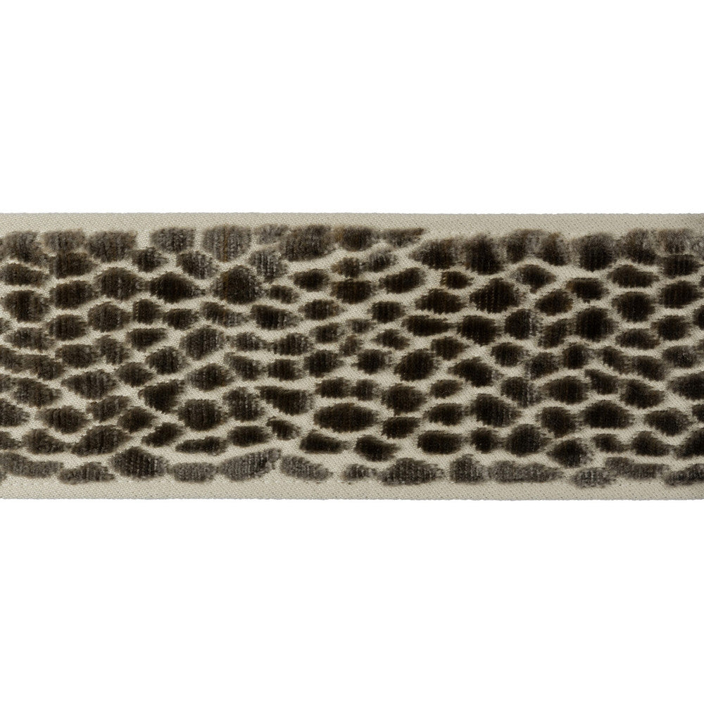 Velvet Pebble Smoke by Kravet Design Trim CANDICE OLSON COLLECTION COTTON - 56%;VISCOSE - 44% India Horizontal: and Vertical: 2.5 - Fabric Carolina -