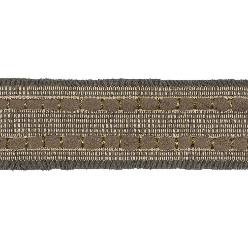 Ramble Tape Mink by Kravet Design Designer Trim LINHERR HOLLINGSWORTH BOHEME TRIM LINEN - 79%;RAYON - 10%;POLYESTER - 9%;METALLIC - 2% India - Horizontal: 1.2 and Vertical: 0.7 2.5 - Swanky Fabrics -