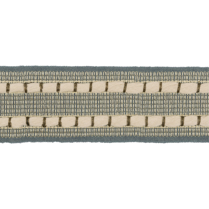 Ramble Tape Indigo by Kravet Design Designer Trim LINHERR HOLLINGSWORTH BOHEME TRIM LINEN - 79%;RAYON - 10%;POLYESTER - 9%;METALLIC - 2% India - Horizontal: 1.2 and Vertical: 0.7 2.5 - Swanky Fabrics -