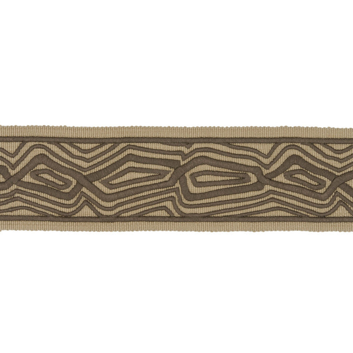 Vertical Vibe Mink by Kravet Design Trim LINHERR HOLLINGSWORTH BOHEME TRIM RAYON - 100% India - Horizontal: 2.2 and Vertical: 6.5 2.5 - Fabric Carolina -