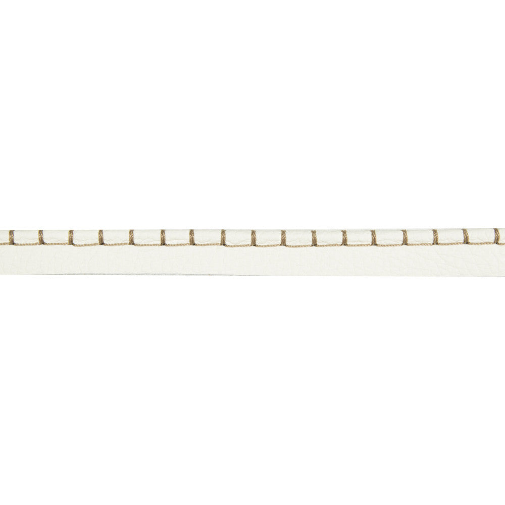 Whip Stitch Cord Chalk by Kravet Design Trim LEATHER TRIM COW HIDE - 90%;COTTON - 5%;POLYESTER - 5% Austria - Horizontal: - and Vertical: - 2.5 - Fabric Carolina -
