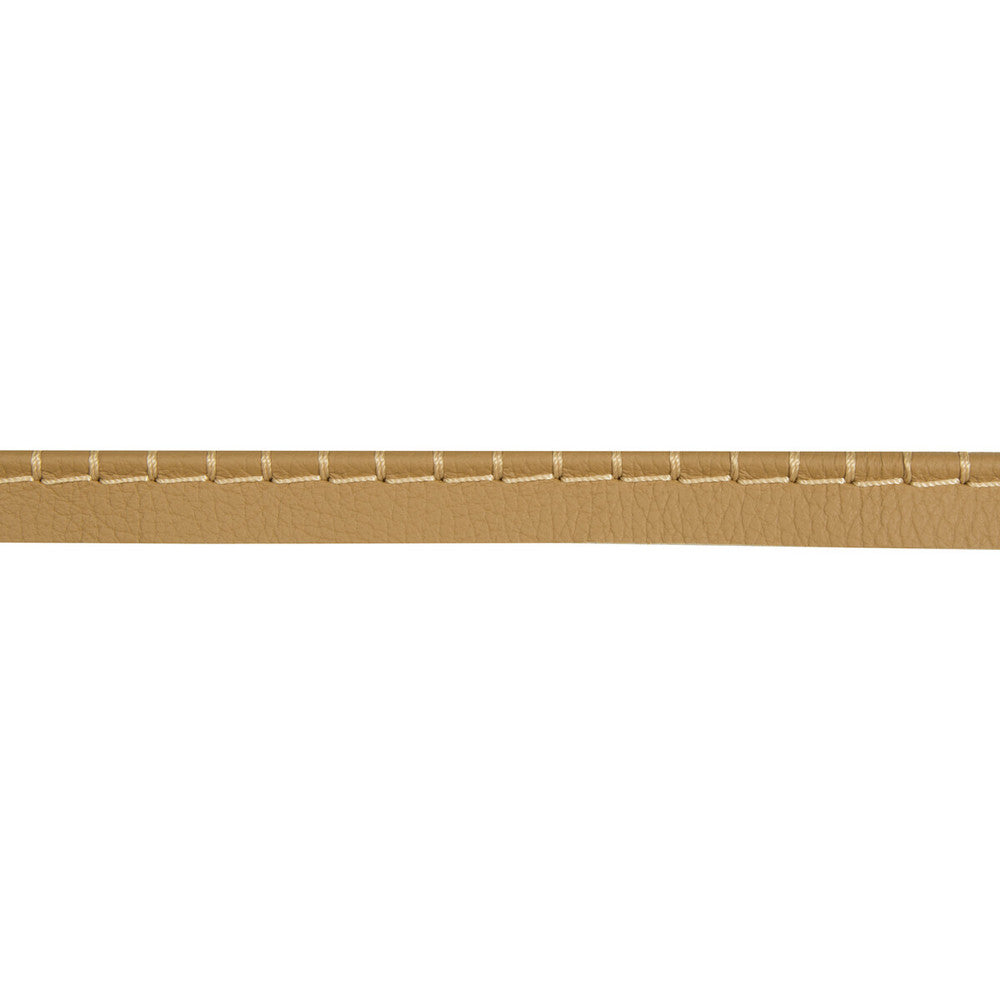 Whip Stitch Cord Tan by Kravet Design Trim LEATHER TRIM COW HIDE - 90%;COTTON - 5%;POLYESTER - 5% Austria Horizontal: and Vertical: 2.5 - Fabric Carolina -