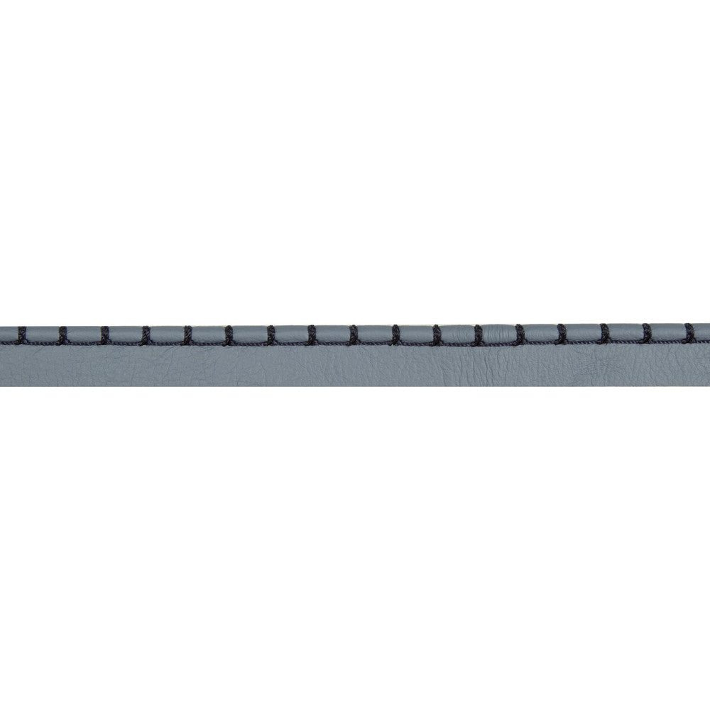Whip Stitch Cord Denim by Kravet Design Designer Trim LEATHER TRIM COW HIDE - 90%;COTTON - 5%;POLYESTER - 5% Austria Horizontal: and Vertical: 2.5 - Swanky Fabrics -