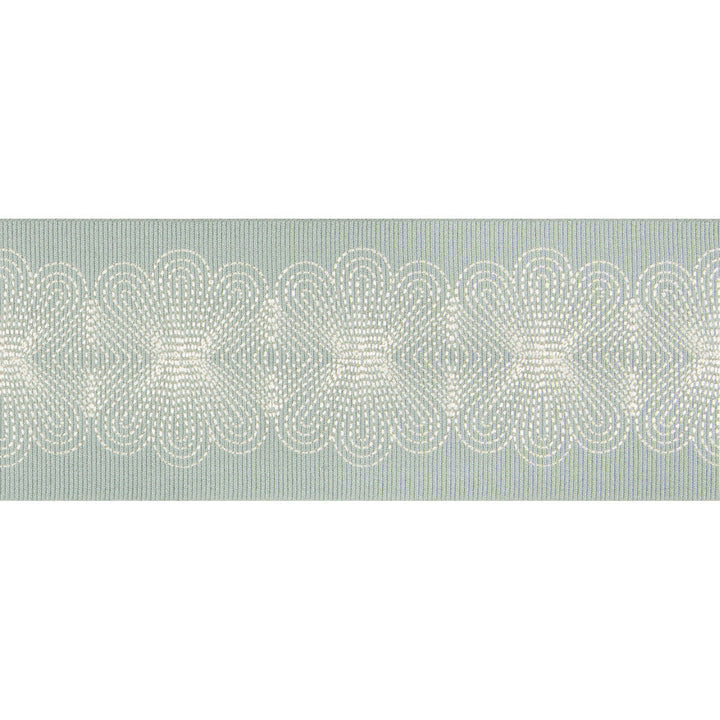 Flower Stitch Mineral by Kravet Design Designer Trim BRAIDS BANDS & BORDERS VISCOSE - 77%;RAYON - 23% China Horizontal: and Vertical: 3 - Swanky Fabrics -