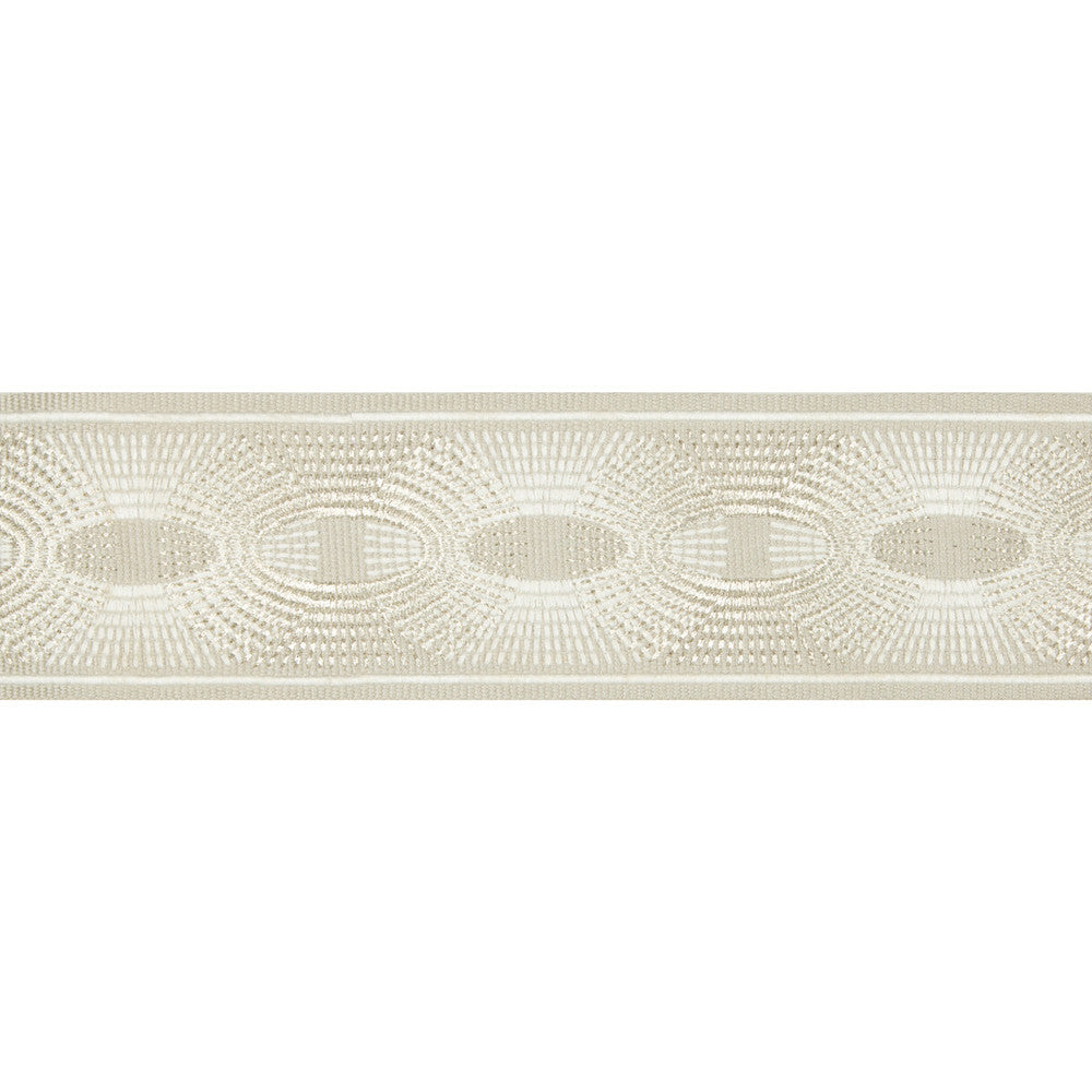 Deco Rays Soft Grey by Kravet Design Trim BRAIDS BANDS & BORDERS LINEN - 35%;POLYESTER - 32%;VISCOSE - 20%;METALLIC - 13% China Horizontal: and Vertical: 3 - Fabric Carolina -