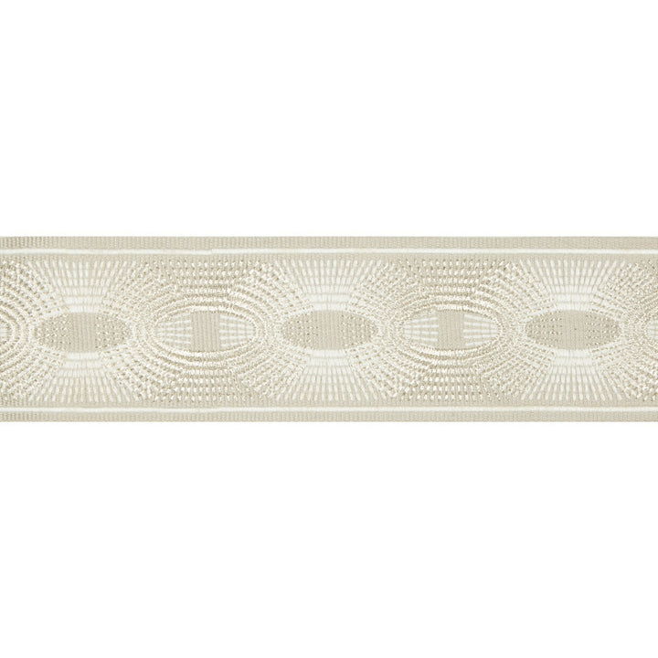 Deco Rays Soft Grey by Kravet Design Trim BRAIDS BANDS & BORDERS LINEN - 35%;POLYESTER - 32%;VISCOSE - 20%;METALLIC - 13% China Horizontal: and Vertical: 3 - Fabric Carolina -