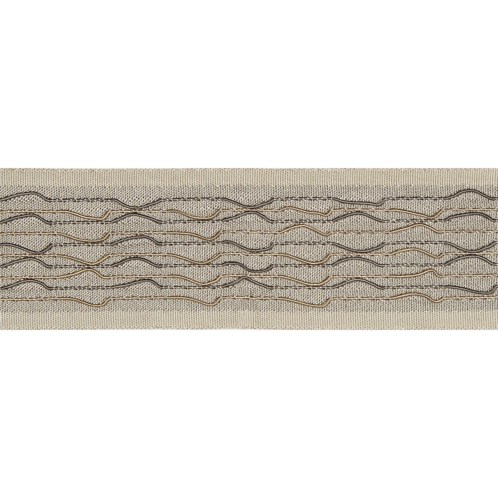 Fine Lines Warm Grey by Kravet Design Trim BRAIDS BANDS & BORDERS RAYON - 88%;COTTON - 12% China - Horizontal: - and Vertical: - 2 - Fabric Carolina -