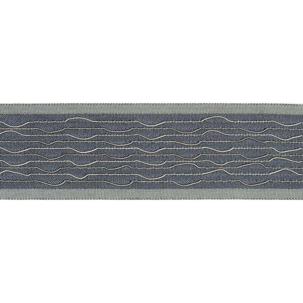 Fine Lines Slate by Kravet Design Trim BRAIDS BANDS & BORDERS RAYON - 88%;COTTON - 12% China - Horizontal: - and Vertical: - 2 - Fabric Carolina -