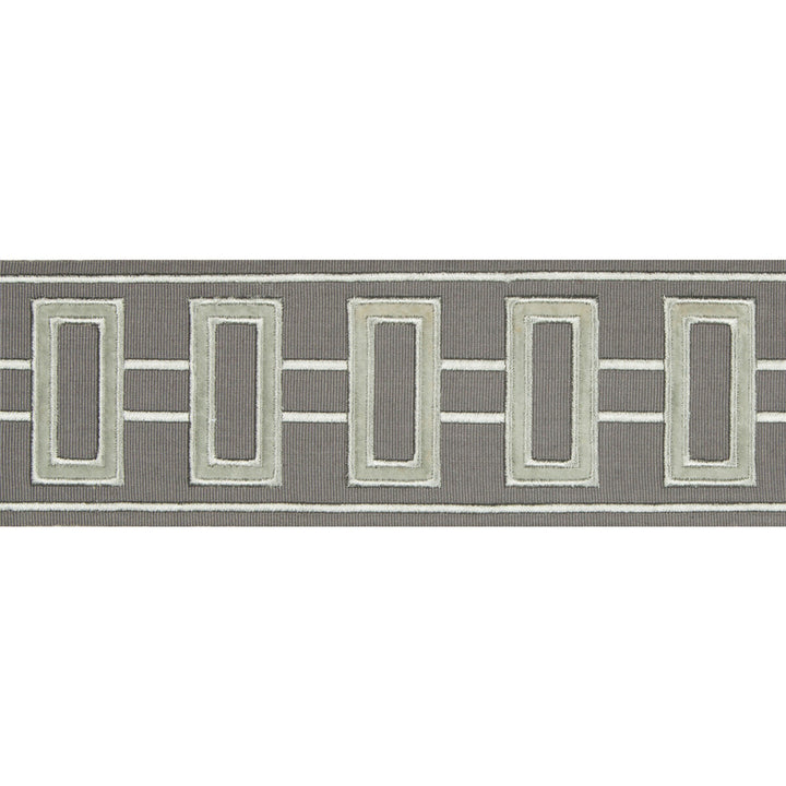 Grid Lock Steel Grey by Kravet Design Trim Kravet Design Trim Grid Lock Steel GreyTrim BRAIDS BANDS & BORDERS COTTON - 85%;POLYESTER - 15% India </p><p>Repeat: H: 3, V: 12.7 3 - Fabric Carolina -