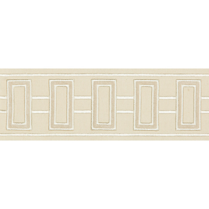 Grid Lock Ivory by Kravet Design Trim Kravet Design Trim Grid Lock IvoryTrim BRAIDS BANDS & BORDERS COTTON - 85%;POLYESTER - 15% India </p><p>Repeat: H: 3, V: 12.7 3 - Fabric Carolina -