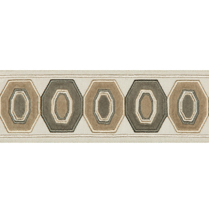 Geodex Linen by Kravet Design Designer Trim BRAIDS BANDS & BORDERS RAYON - 75%;COTTON - 25% India - Horizontal: 3 and Vertical: 12.7 3 - Swanky Fabrics -