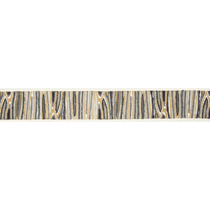 Woodside Slate by Kravet Design Trim Kravet Design Trim Woodside SlateTrim BRAIDS BANDS & BORDERS RAYON - 72%;POLYESTER - 28% India </p><p>Repeat: H: 2, V: 7.88 2 - Fabric Carolina -
